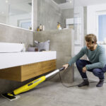 Aparat de curatare cu aburi Karcher SC 3 EasyFix Upright, 1600 W, rezervor 0.5 L, reglare abur, Galben