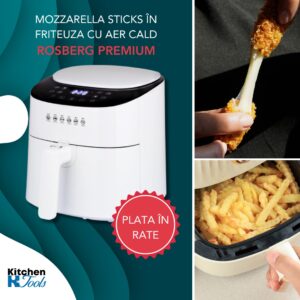 Descoperă Secretul Gătitului Sănătos și Gustos cu Friteuza cu Aer Cald Rosberg Premium RP51980O
