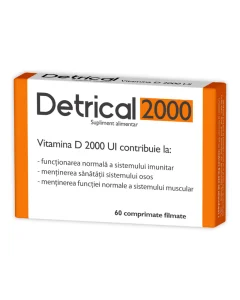 Detrical Vitamina D 2000 UI – 60 comprimate, Zdrovit