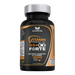 Vitamina D3 + K2 Premium – 2000 UI, MGCaps®, 60 capsule