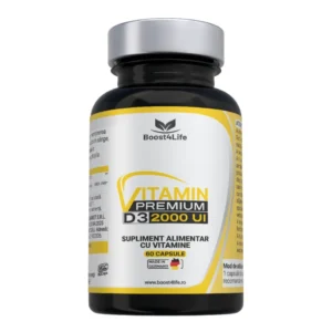 Vitamina D3 Premium 2000 UI – MGCaps®, 60 capsule vegetale