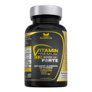 Vitamina D3 Premium Forte 5000 UI – MGCaps®, 60 capsule vegetale