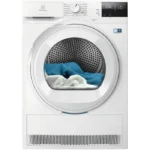 Uscator de rufe Electrolux EW7D283VE, Pompa de caldura, 8 kg, Clasa E, Sistem uscare DelicateCare + Sensicare, motor Inverter, Iluminare interioara tambur, Usa reversibila, Alb